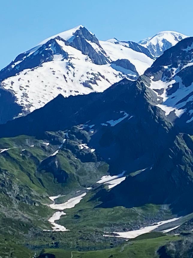Mountainbike Trail am Mont Blanc